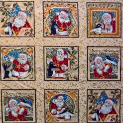 Discount Patchworkstoff The Spirit of Christmas Labels Weihnachtsstoffe