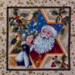 Discount Patchworkstoff The Spirit of Christmas Labels Weihnachtsstoffe
