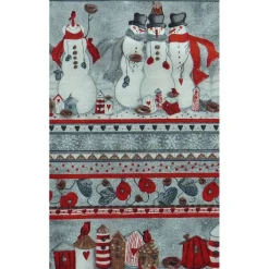 Weihnachtsstoffe|Patchwork und mehr Patchworkstoff Weihnachten Bordürenstoff Snowmen