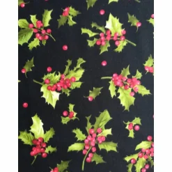New Patchworkstoff wunderschöne rosefarbene Christrose auf hellgrünem Hintergrund Moda Weihnachtsstoffe