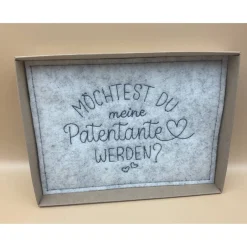 Clearance Patenanfrage.. Karte aus Filz,.. Geschenkbox ..zur Geburt, Taufe, Firmung, Konfirmation.. Einladungskarten