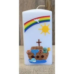 Best Patenkerze 15x6 - "Arche-Noah 3" Taufkerzen