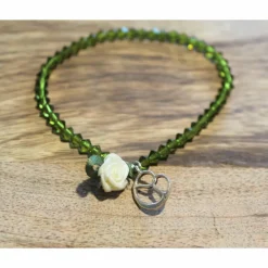 Best Perfekt zum Dirndl: handgefertigtes Armband aus Kristallperlen Trachtenschmuck