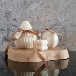 Weihnachtsgeschenke|exyna Personalisierbare Geschenkbox mit handgegossenen Sojawachskerzen – Minimalistisch