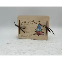 Discount Personalisierbare Geschenkkarte aus Holz – Geldgeschenk & Gutschein zu Weihnachten Geldgeschenke