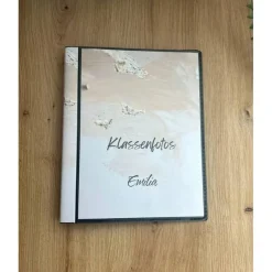 Sale personalisierbares Fotoalbum zur Aufbewahrung von Klassenfotos im Kunststoff Hardcover, mit 20 dokumentenechten Folien Kinder Einschulung