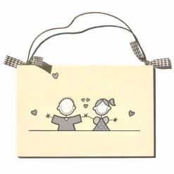 Discount Personalisierbares Türschild aus Holz für Paare – Einzugsgeschenk & Hochzeit, handgemacht & wetterfest, individuelles Holzschild mit Name, Haustürschild als Paargeschenk Hochzeitsdeko