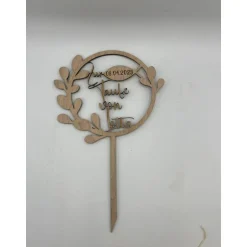 Tortendekoration|UnikArt-Studio personalisiert  cake topper, tortenstecker cake topper taufe holz