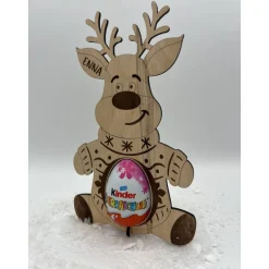 Geschenkverpackungen|UnikArt-Studio personalisiert, Rentier für ein schokoei, Weihnachten