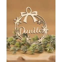 New Personalisierte Christbaumkugeln / Weihnachtskugeln aus Holz / Weihnachtsgeschenk / Weihnachtsbaumschmuck Baumschmuck Personalisierbar