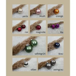 Baumschmuck Personalisierbar|manufaktur milena personalisierte Christbaumkugel aus Glas | ca. 6cm Durchmesser |  Weihnachtsschmuck |