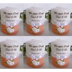 Best Personalisierte Gastgeschenke-Kerzen * HOCHZEIT * VERLOBUNG * JUBILÄUM * KOMMUNION * GESCHENK * Gastgeschenke