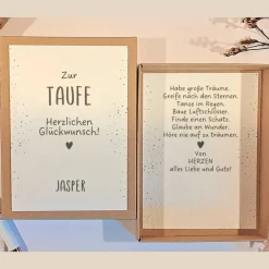 Geldgeschenke|Fancy CraftHacks Personalisierte Geschenkbox als Taufgeschenk für Jungen und Mädchen | Geldgeschenk zur Taufe