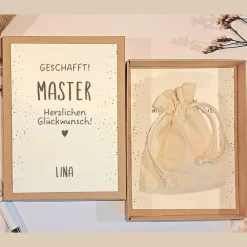 New Personalisierte Geschenkbox Masterabschluss – Geldgeschenk Verpackung & Karte Geschenke