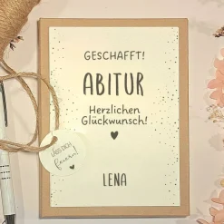 Online Personalisierte Geschenkbox zum Abitur – Edle Geldgeschenk Verpackung & Präsent zum Schulabschluss Geschenke