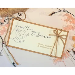 Clearance Personalisierte Hochzeitskarte für Reiseliebhaber – Geldgeschenk & Gutschein stilvoll verpacken Hochzeitsgeschenke