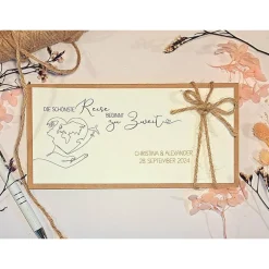 Clearance Personalisierte Hochzeitskarte für Reiseliebhaber – Geldgeschenk & Gutschein stilvoll verpacken Hochzeitsgeschenke