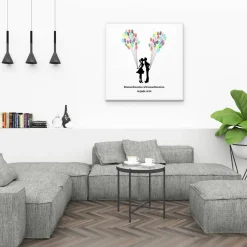 Hochzeitsgästebuch|MADYES Personalisierte Hochzeitsgästebuch Leinwand – Fingerabdruck Wedding Tree mit Namen – Unvergessliches Hochzeitsgeschenk 5