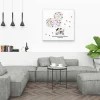 Hot Personalisierte Hochzeitsgästebuch Leinwand – Wedding Tree Fingerabdruck mit Herzen & Namen – Geschenk Brautpaar 50x50 c Hochzeitsgästebuch