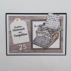 New Personalisierte Jubiläumskarte zum 5/10/15/20/25/30/35/40 Firmen-, Betriebs- oder Dienstjubiläum – Handgemacht Glückwunschkarten