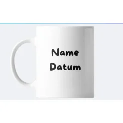 Geschenke|Katis Plotterei Personalisierte Keramiktasse (325ml) mit Kindermalerei – Einzigartiges Geschenk & Erinnerung