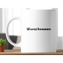 Sale Personalisierte Keramiktasse mit Wunschtext & Herzmotiv – 325 ml Unikat Geschenke