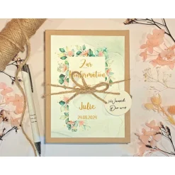 Personalisierte Konfirmation Geldgeschenk Box für Mädchen | Geschenkset mit Namen & Datum | Einzigartige Geschenkverpackung Geldgeschenke