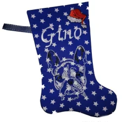 Personalisierte Nikolausstiefel mit Französische Bulldogge Motiv Nikolausstiefel