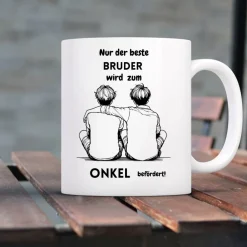 Best Personalisierte Tasse „Nur der beste Bruder wird zum Onkel befördert“ – Geschenk zur Schwangerschaftsverkündung Geldgeschenke