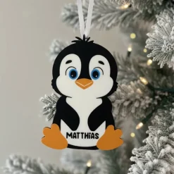 Best Personalisierte Weihnachtsbaum Dekoration mit Namen | Weihnachten Ornament | Weihnachtsanhänger | Weihnachtskugel | Name Baumschmuck Personalisierbar