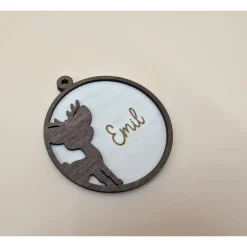 Baumschmuck Personalisierbar|ArtiksHolzWunder Personalisierter Geschenk Anhänger Weihnachtsbaum Holzanhänger Christbaum Tannenbaum Weihnachtskugel mit Name