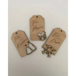 Geschenkeanhänger|Plotter Biestli personalisierter Geschenkanhänger aus Holz