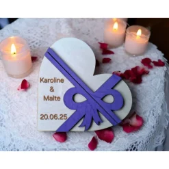 Sale Personalisierter Geschenkkarten-/Gutscheinkartenhalter Holz | mit Gravur | Herzform, Querformat oder Hochkant | Geschenk Geschenkverpackungen