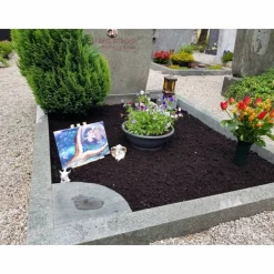 Discount Personalisierter Grabschmuck von deinem Foto  auf Natur Schiefertafel Gedenksteine