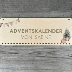 Personalisierter Holz-Adventskalender Adventskalender