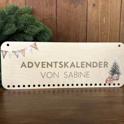 Personalisierter Holz-Adventskalender Adventskalender