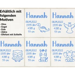 Geschenke|Marinas Kreativwerkstatt Personalisierter Leuchtrahmen MIT TIMER Geschenk zur Geburt, Taufe, Babygeschenk für Mädchen oder Junge, Bilderahmen