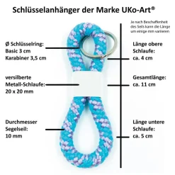 Geschenke|UKo-Art Personalisierter Schlüsselanhänger Konfirmation mit Fischen, Name & Psalm – Geschenk zur Firmung, Kommunion, Jugendweihe