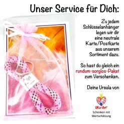 Geschenke|UKo-Art Personalisierter Schlüsselanhänger mit Name, Kreuz & Psalm – Geschenk zur Konfirmation & Firmung