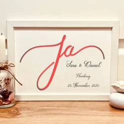 Sale Personalisiertes Andenken für Brautpaare - Ja gesagt -Geldgeschenk zur Hochzeit Geldgeschenke
