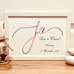 Sale Personalisiertes Andenken für Brautpaare - Ja gesagt -Geldgeschenk zur Hochzeit Geldgeschenke