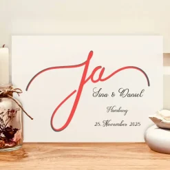 Sale Personalisiertes Andenken für Brautpaare - Ja gesagt -Geldgeschenk zur Hochzeit Geldgeschenke