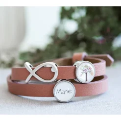 personalisiertes Armband, Kommunion, Firmung, Taufe, Konfirmation, Geburtstag, Einschulung, Lederarmband mit Wunschnamen ichthys Schmuck