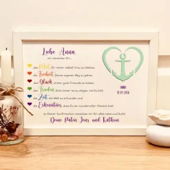 Best Personalisiertes Erinnerungsstück zur Konfirmation | Konfirmationsgeschenk Mädchen | Geldgeschenk im Rahmen Geldgeschenke