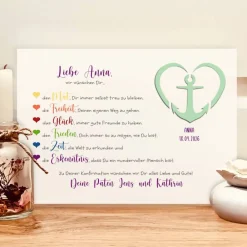 Best Personalisiertes Erinnerungsstück zur Konfirmation | Konfirmationsgeschenk Mädchen | Geldgeschenk im Rahmen Geldgeschenke