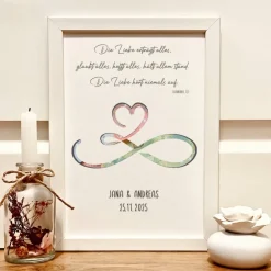 Best Personalisiertes Erinnerungsstück zur Hochzeit Geldgeschenk mit Trauspruch 