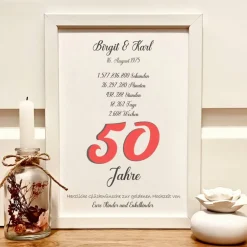 Sale Personalisiertes Geldgeschenk zur goldenen Hochzeit – Unvergessliches Andenken & kreative Geschenkidee Geldgeschenke