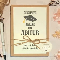 Outlet Personalisiertes Geldgeschenk zum Abitur – handgemachte Geschenkbox zum Schulabschluss Geschenke