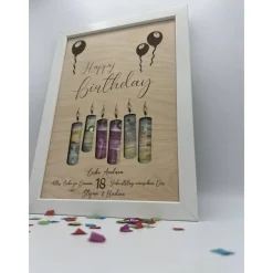 Personalisiertes Geldgeschenk im Bilderrahmen zum Geburtstag – Individuelle Geschenkidee & Geldverpackung Geldgeschenke