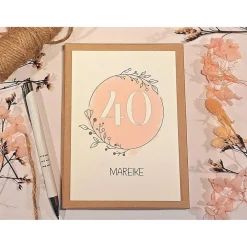 Personalisiertes Geldgeschenk 40. Geburtstag – Geschenkbox mit Namen & Karte Geldgeschenke